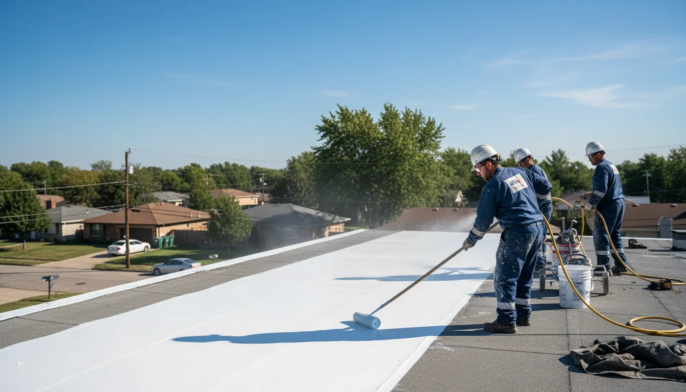 Commercial roof coating in Fairview, MO near me